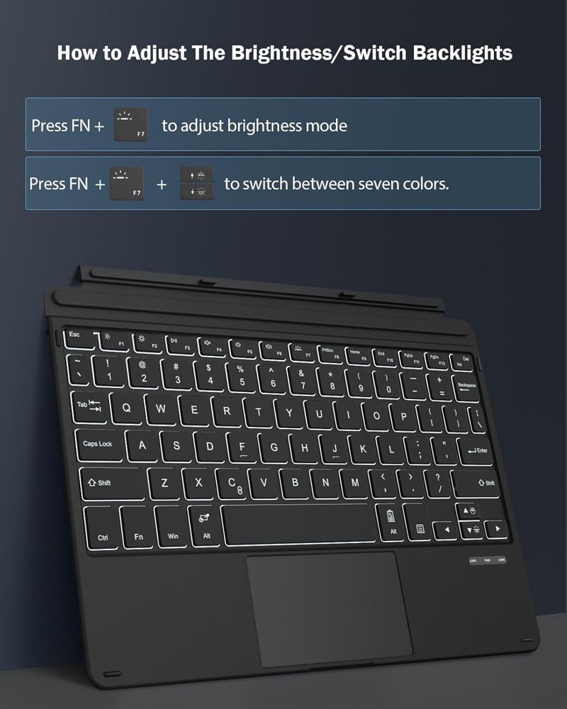 Klawiatura Bluetooth do Microsoft Surface Go 4/Go 3/Go 2/Go 2018
