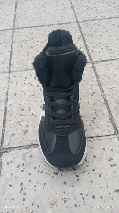 Botki damskie zimowe ocieplane kolor czarny rozmiar od 36 do 41