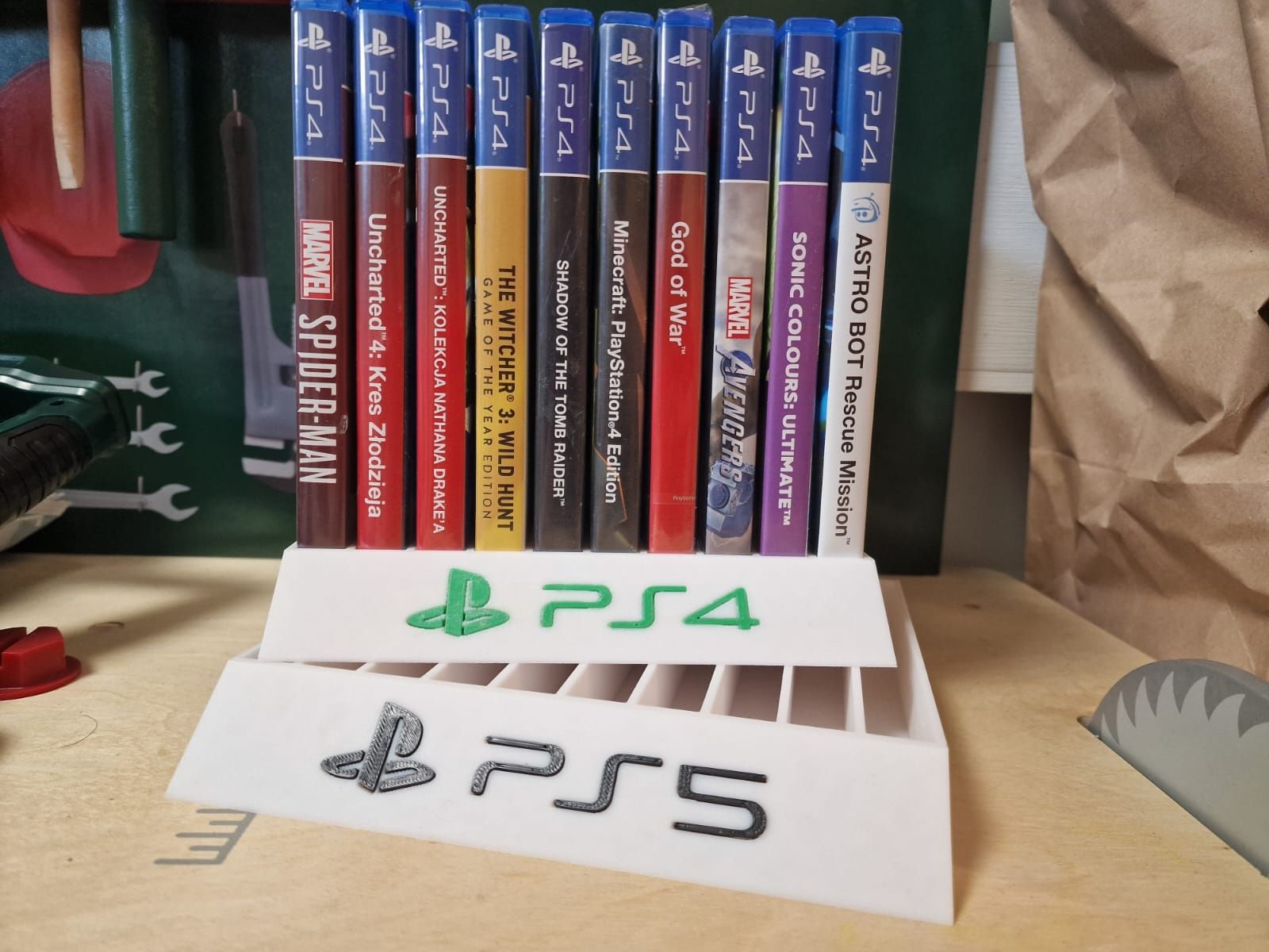podstawka na gry PS4, PS5,  Xbox, Nintendo switch Druk 3D switch