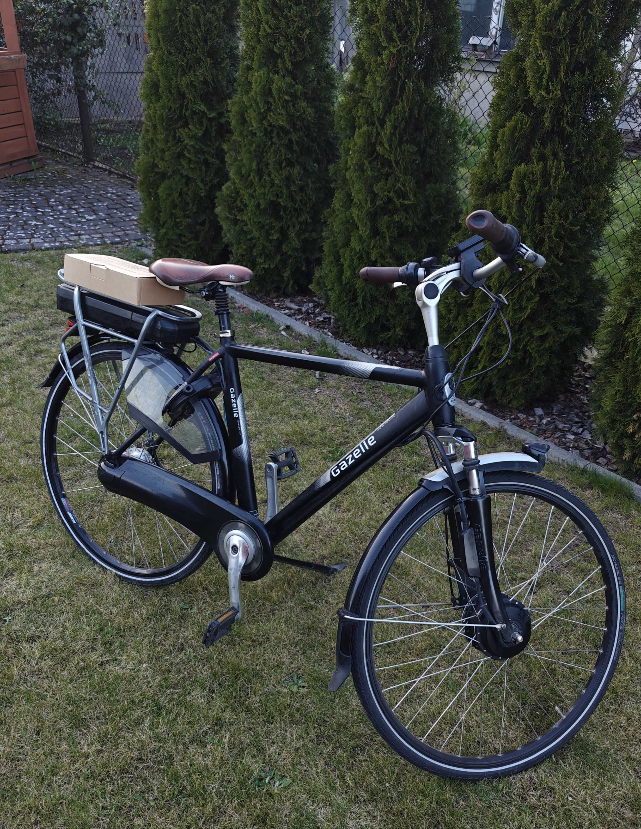 Rower elektryczny Gazelle orange C+, nowa ładowarka