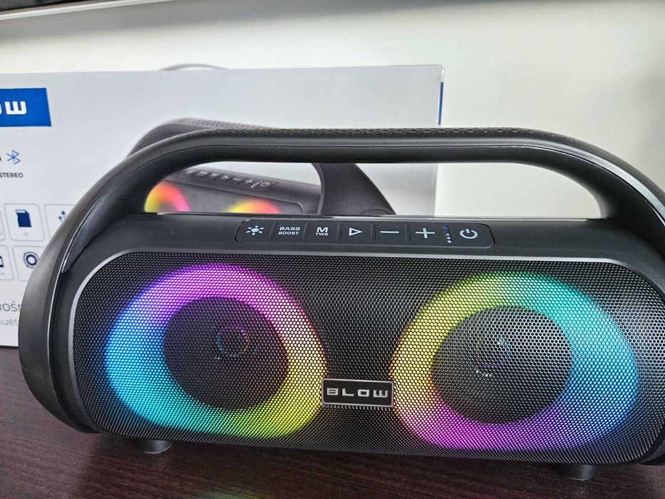 Głośnik bluetooth przenośny BLOW NOWY IPX5 RADIO FM USB 80W