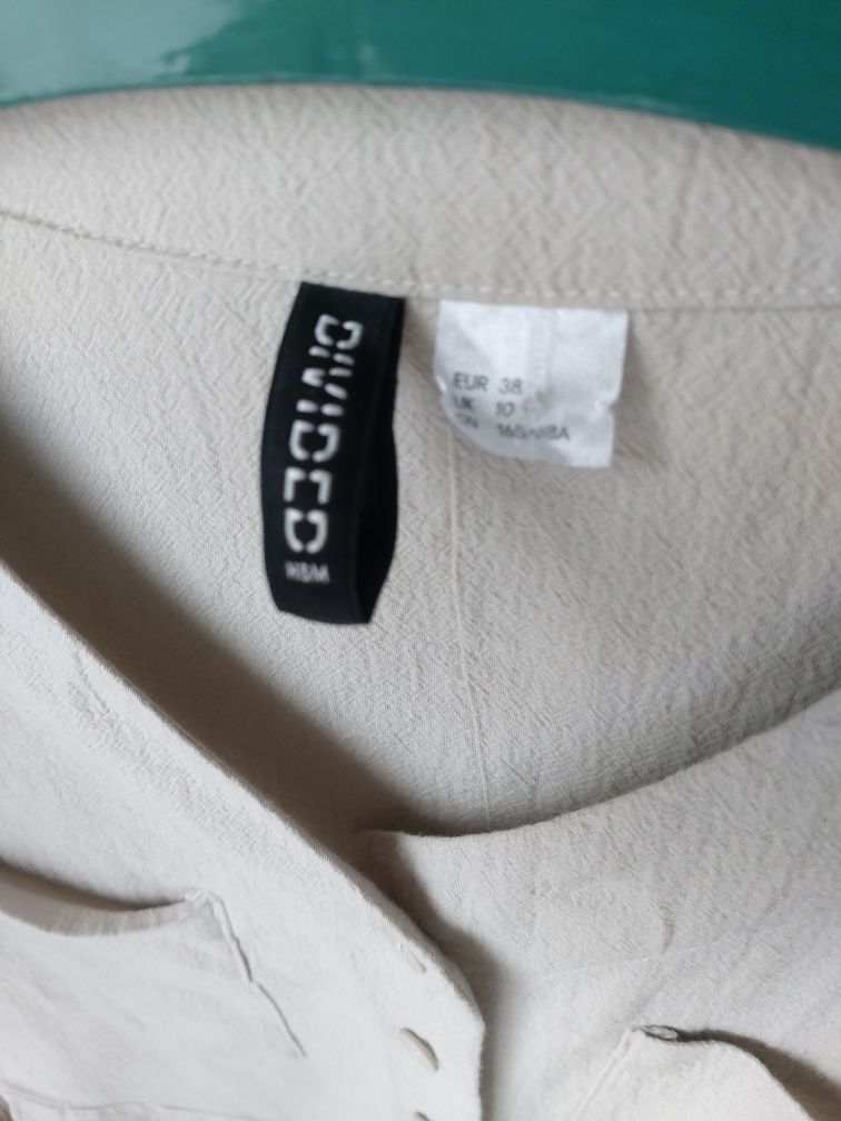 Damski beżowy kombinezon H&M że spodniami 7/8  100% Viskoza M