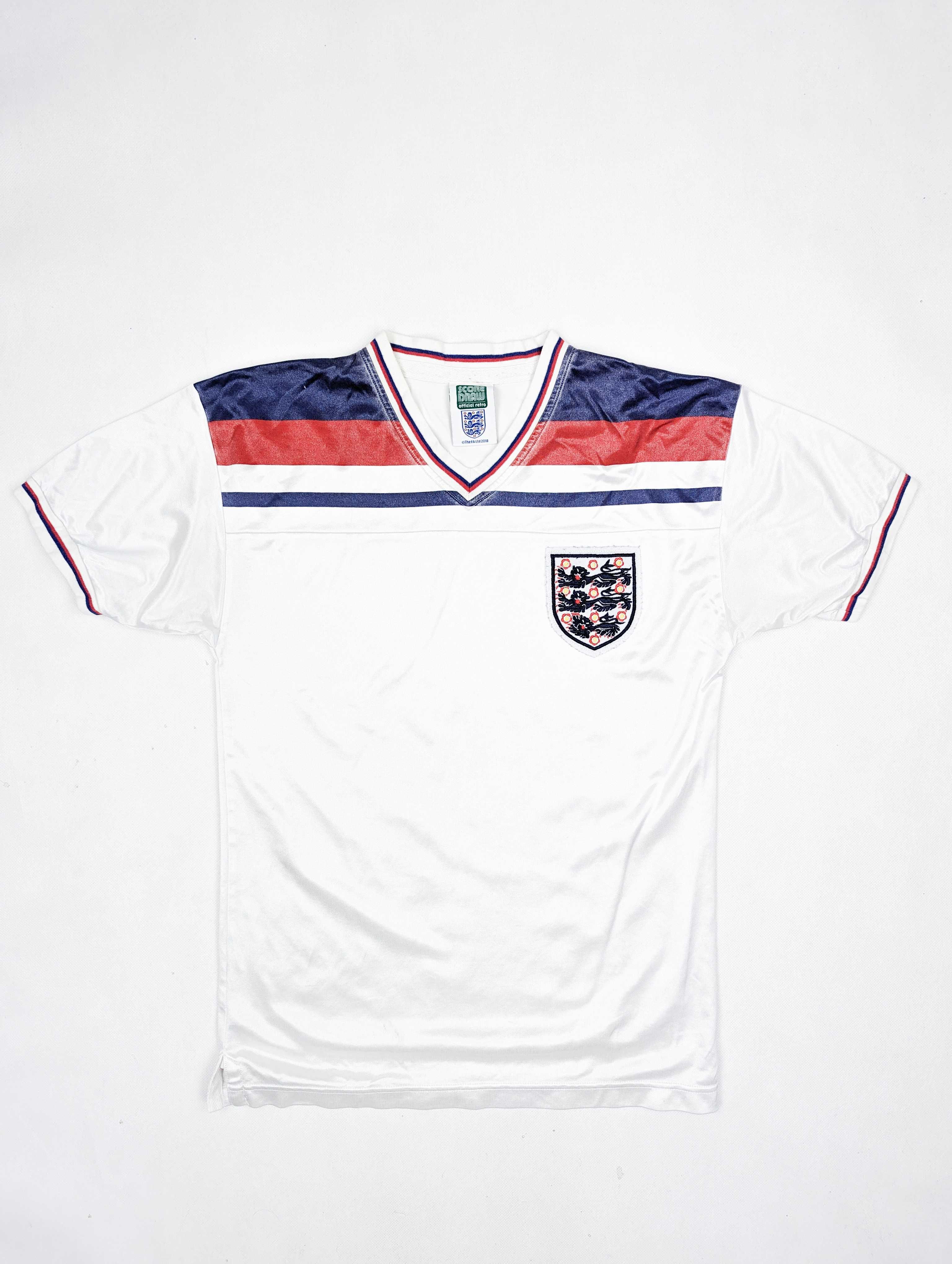 Score draw england Anglia koszulka piłkarska S