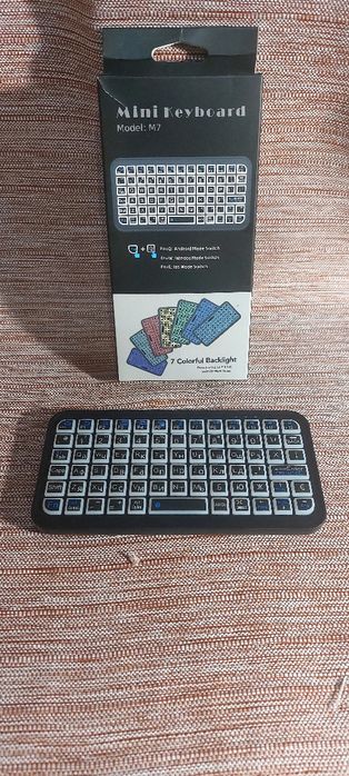 Міні клавіатура М7 з підсвіткою 7 кольорів