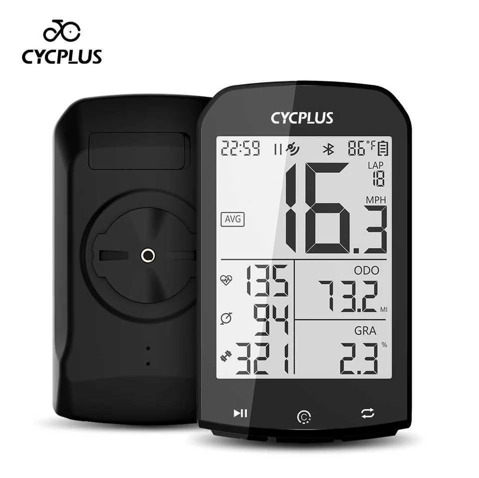 Велокомпьютер Cycplus M1 GPS + Крепление Z1. Strava,  датчики, Type C