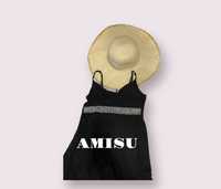 Bluzka top koszulka ramiączkach kryształki Amisu
