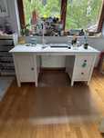 Biurko drewniane Ikea Hemnes, biale.