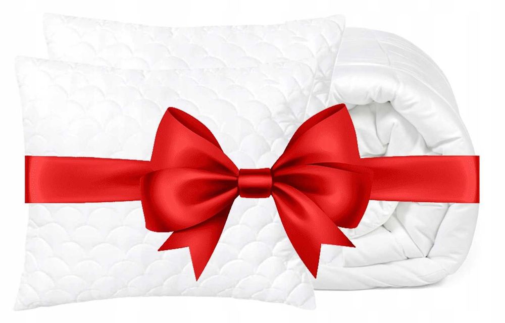 Zestaw antyaler. Kołdra całoroczna 140x200 i poduszka 70x80 dla dzieci