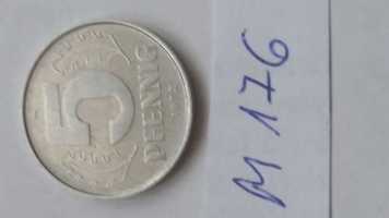 D M176, stara moneta 5 pfennig fenigów 1972 NRD Niemcy starocie
