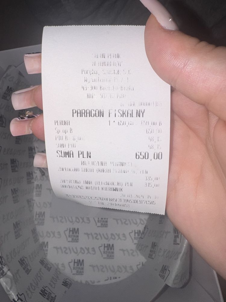 Peruka krótka pasemka