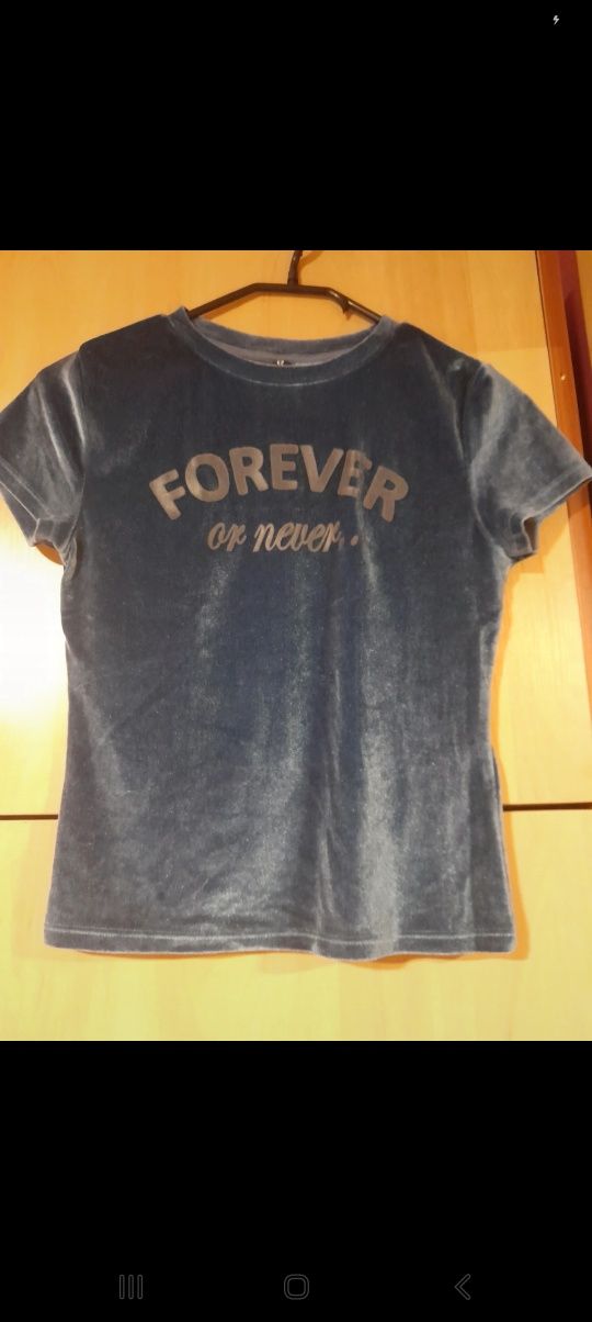 t-shirt bluzka zamszowa