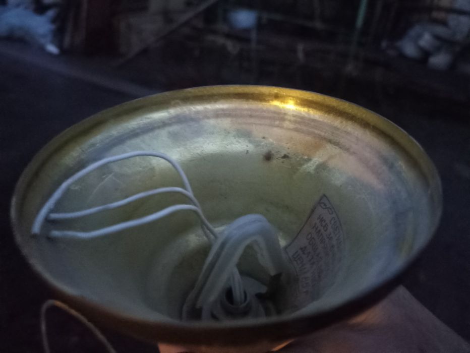 Люстра латунная.