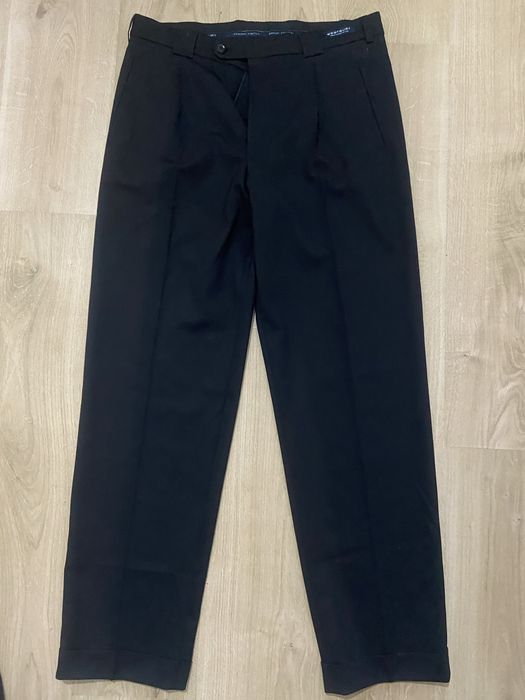 Westbury 50 L męskie spodnie czarne eleganckie wełna