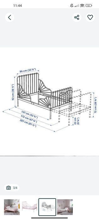 Cama ikea extensível
