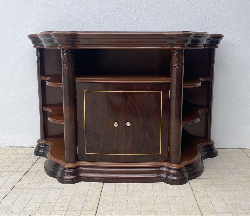 Móvel de entrada estante de TV em cerejeira