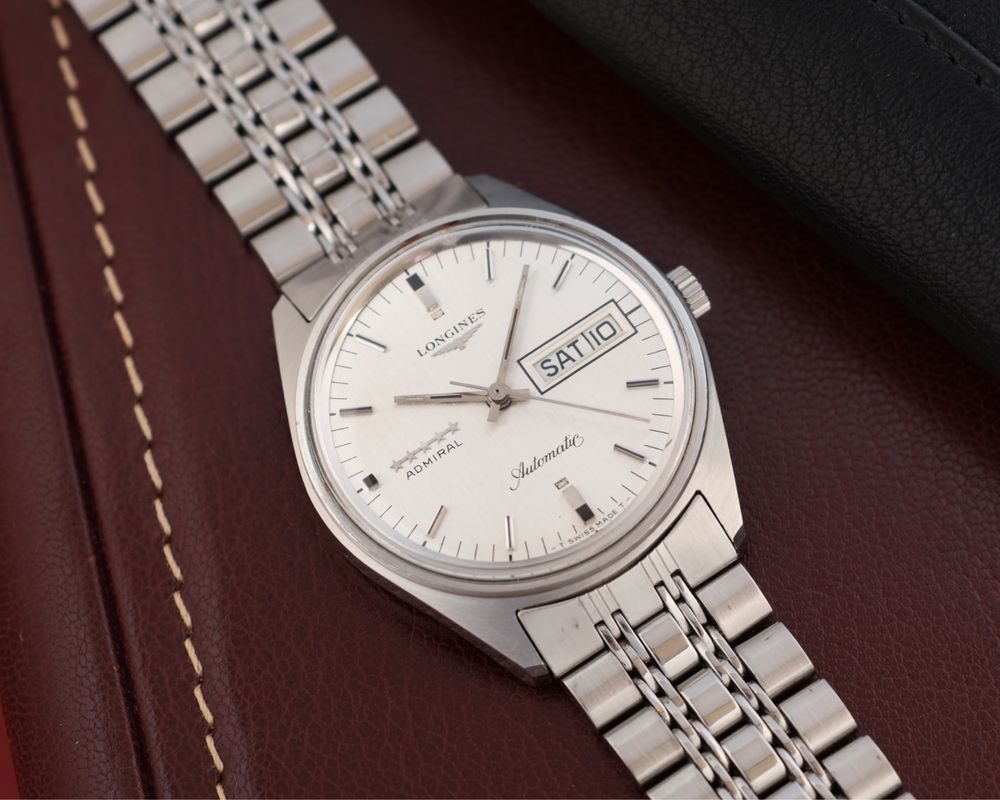 Zegarek meski Longines Admiral Day date automat piekny