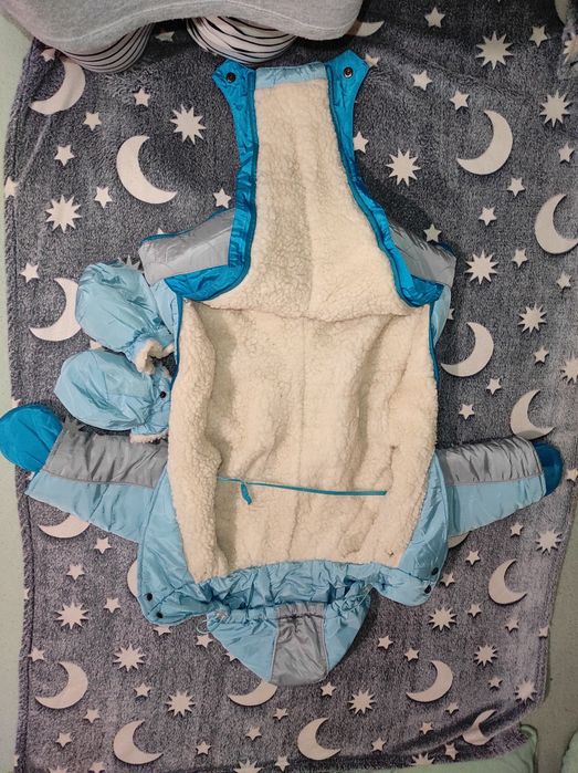 Зимовий комбінезон. Конверт на хлопчика від 0до 1,5 року