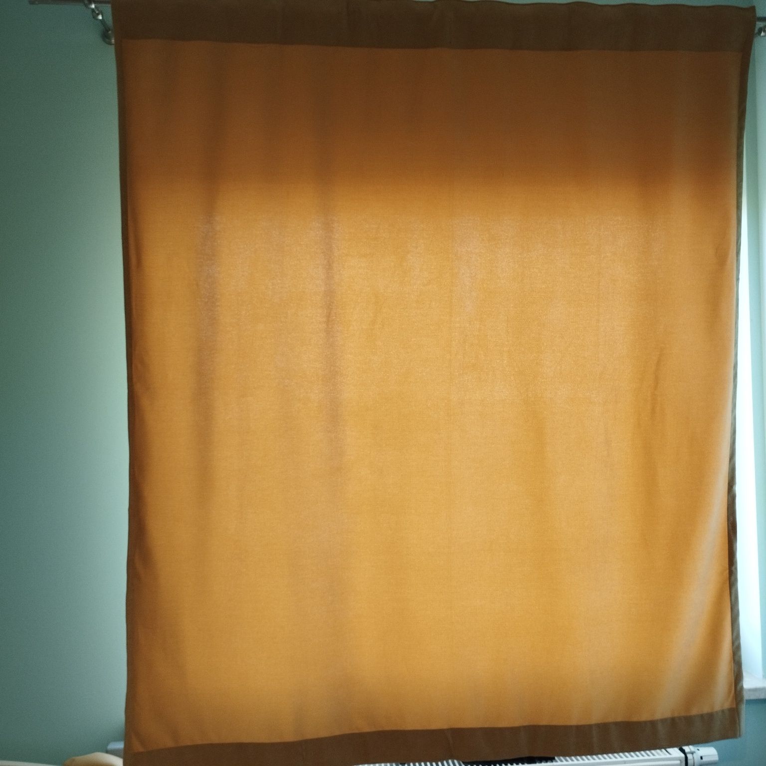Zasłony zaciemniające żółte miodowe 140 cm x 160 cm