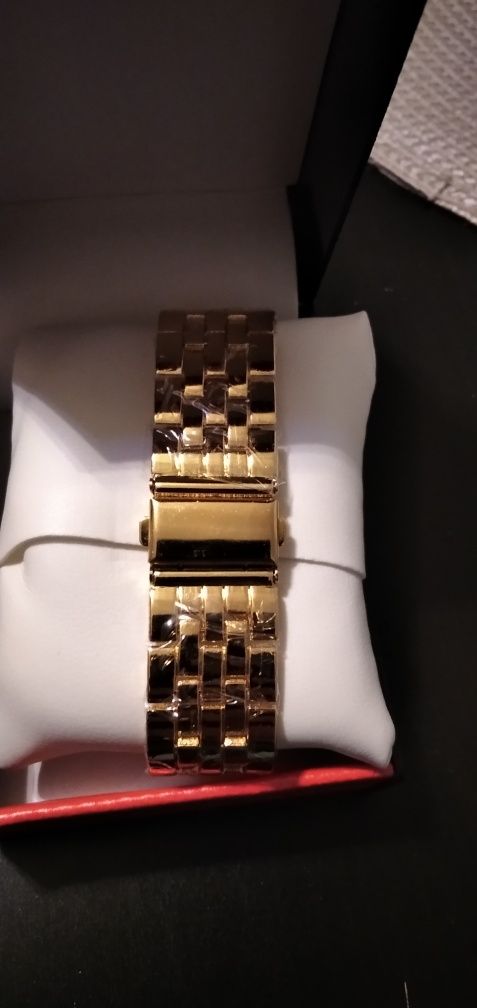Zegarek męski Geneva kolor złoty, na prezent bardzo ładny