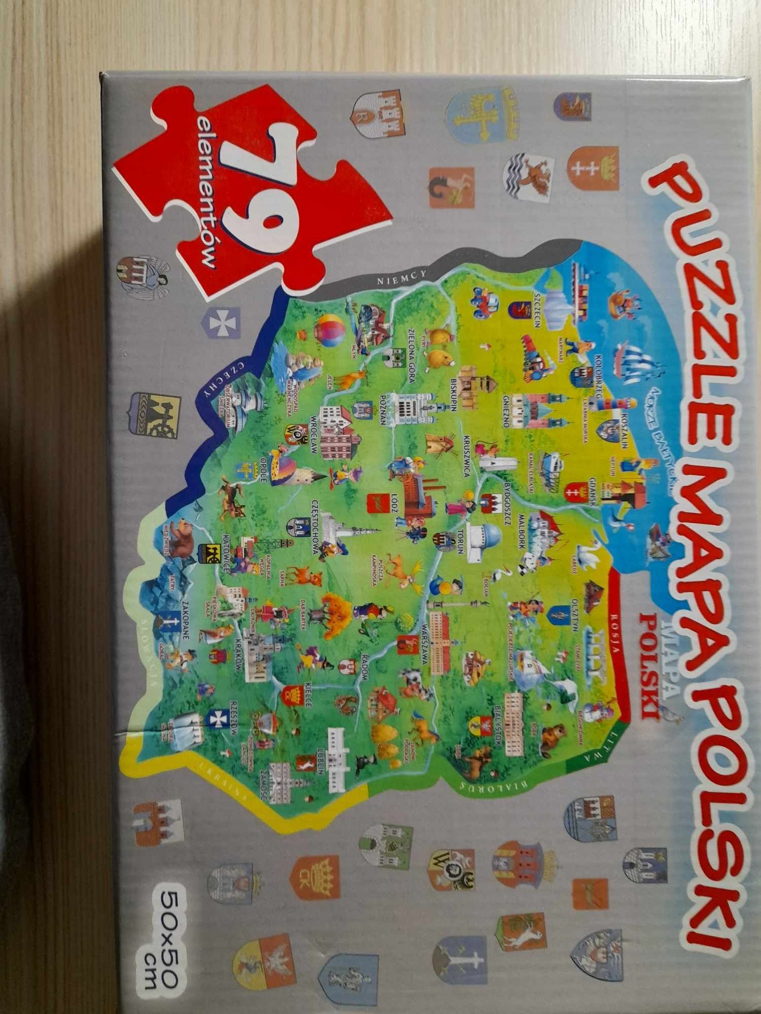 Puzzle mapa Polski