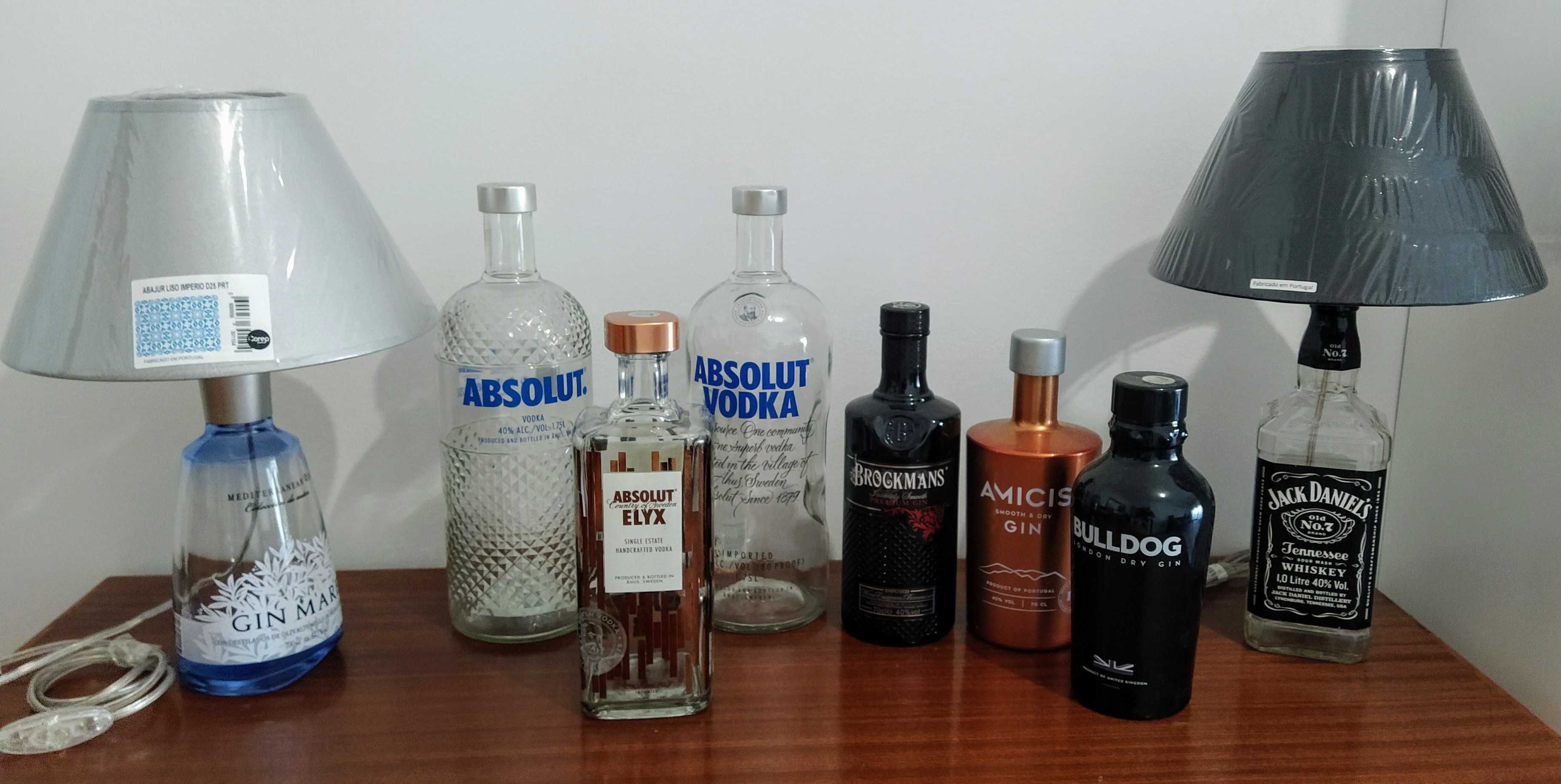 Candeeiros de garrafas (Gin, Vodka, Whiskey etc)