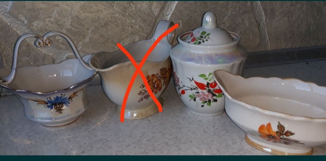 Молочники, соусники, цукорниця, користень, баранівка, городниця.