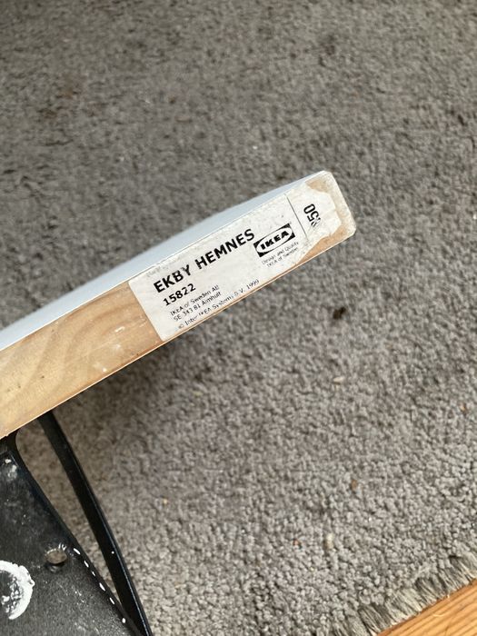 Biała Półka ścienna IKEA EKBY HEMNES / EKBY HALL