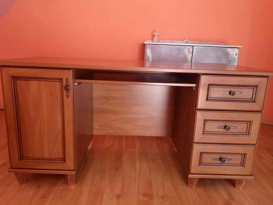 Duże biurko Black Red White