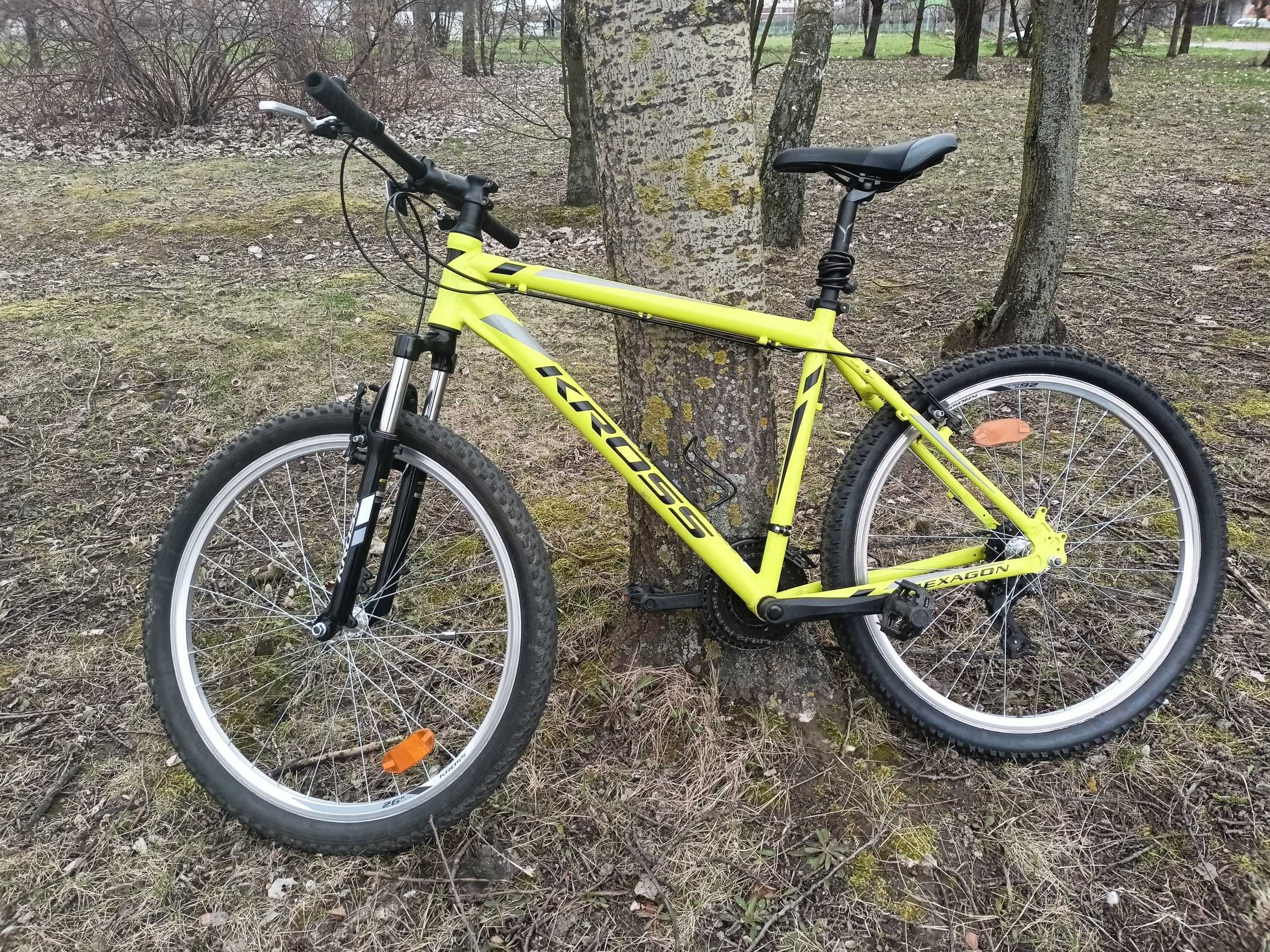 Rower młodzieżowy chłopięcy MTB Kross Hexagon ZZ rama M 19", koła 26"