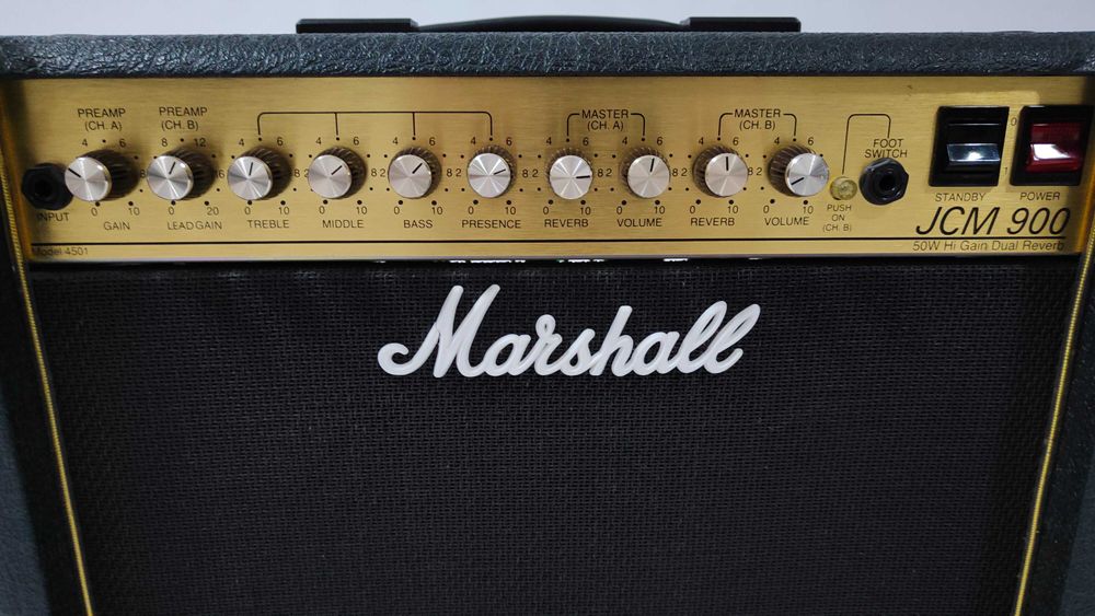 Wzmacniacz MARSHALL 4501 JCM 900 Lampa 50w - kombo gitarowe+footswitch