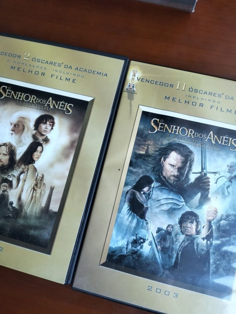 Pack 3 DVD's duplos Senhor dos Anéis (Trilogia)