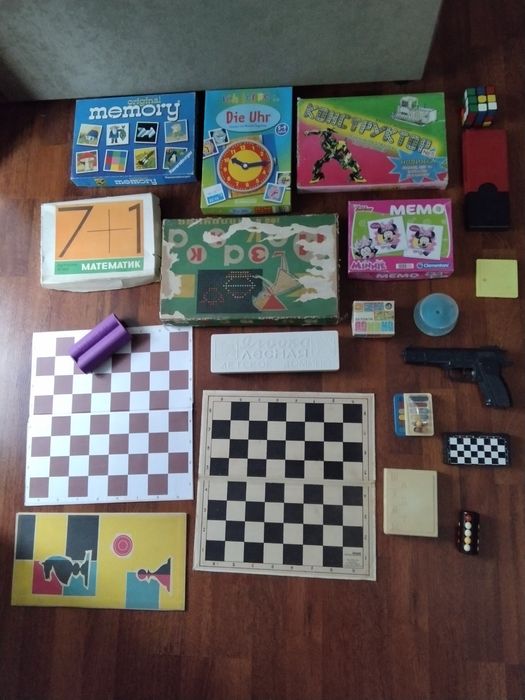 Настольные игры времен СССР. Развивающая ГДР, Конструктор СССР и други