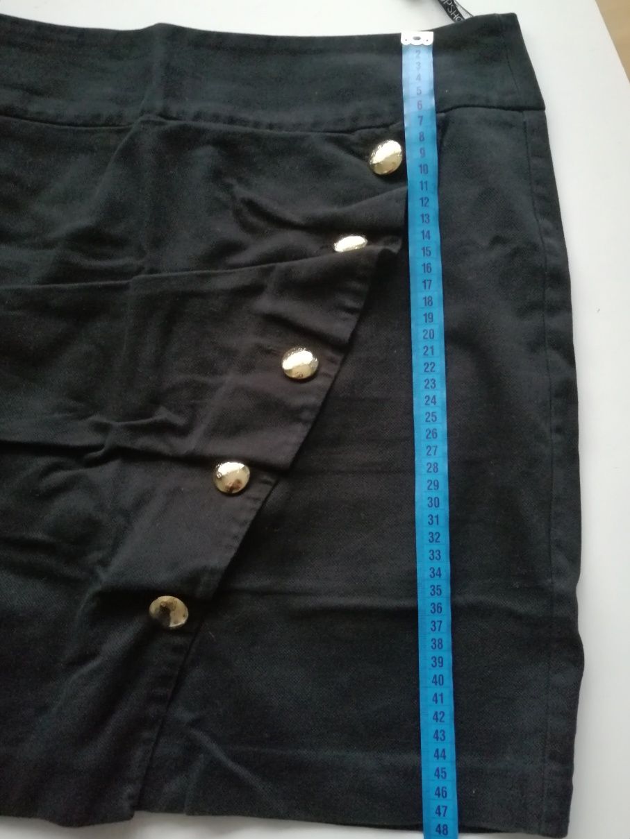 Spódnica czarna jeansowa Topshop 44