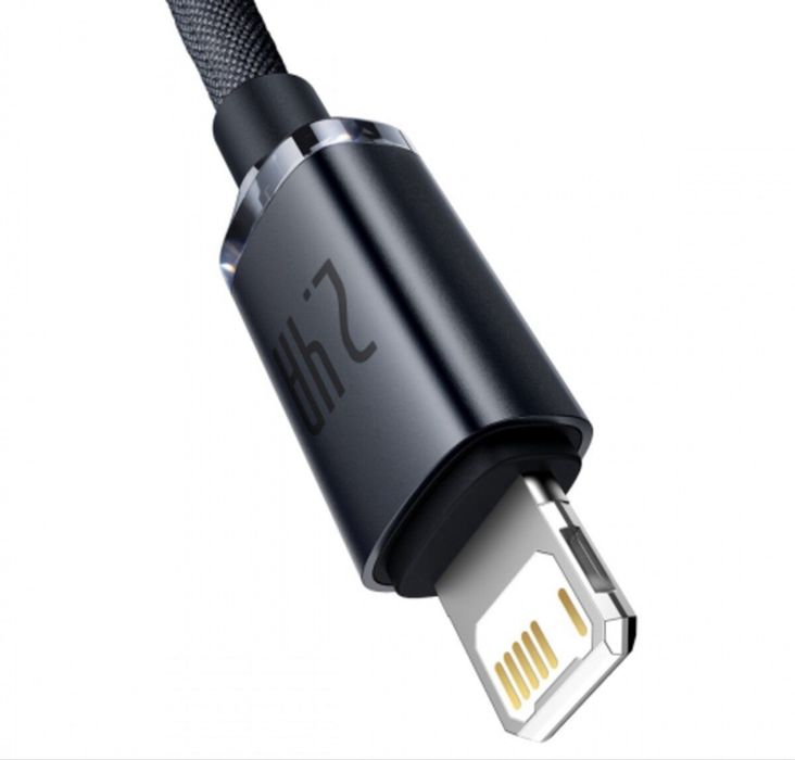 Кабель Baseus з чіпом USB to Ligtning 2.4А / 2М Швидка Зарядка iPhone