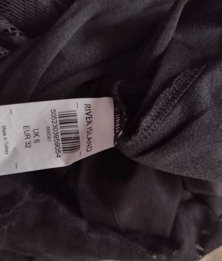 (32/XXS) RIVER ISLAND/ Długa, Ażurowa Sukienka letnia z Londynu, NOWA