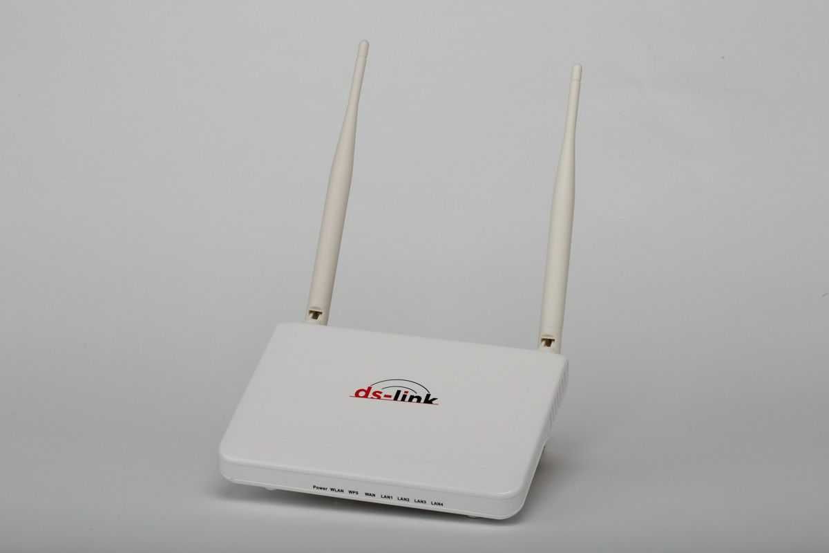 Router DS-LINK DSL 300M WiFi z zewnętrznymi antenami.