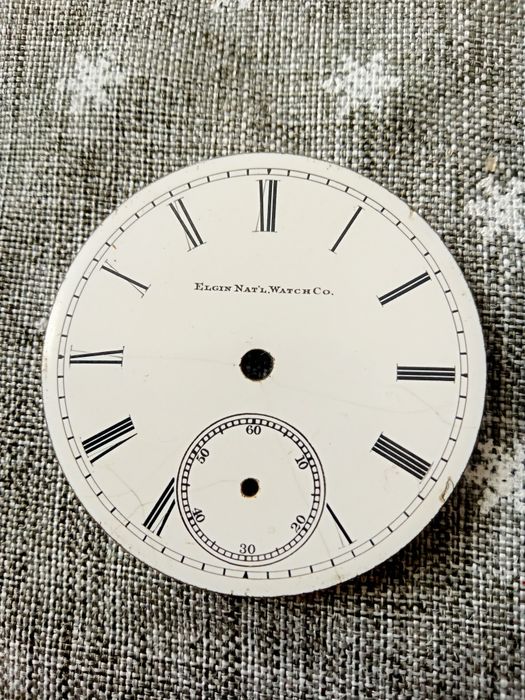 Porcelanowy cyferblat do zegarka ELGIN