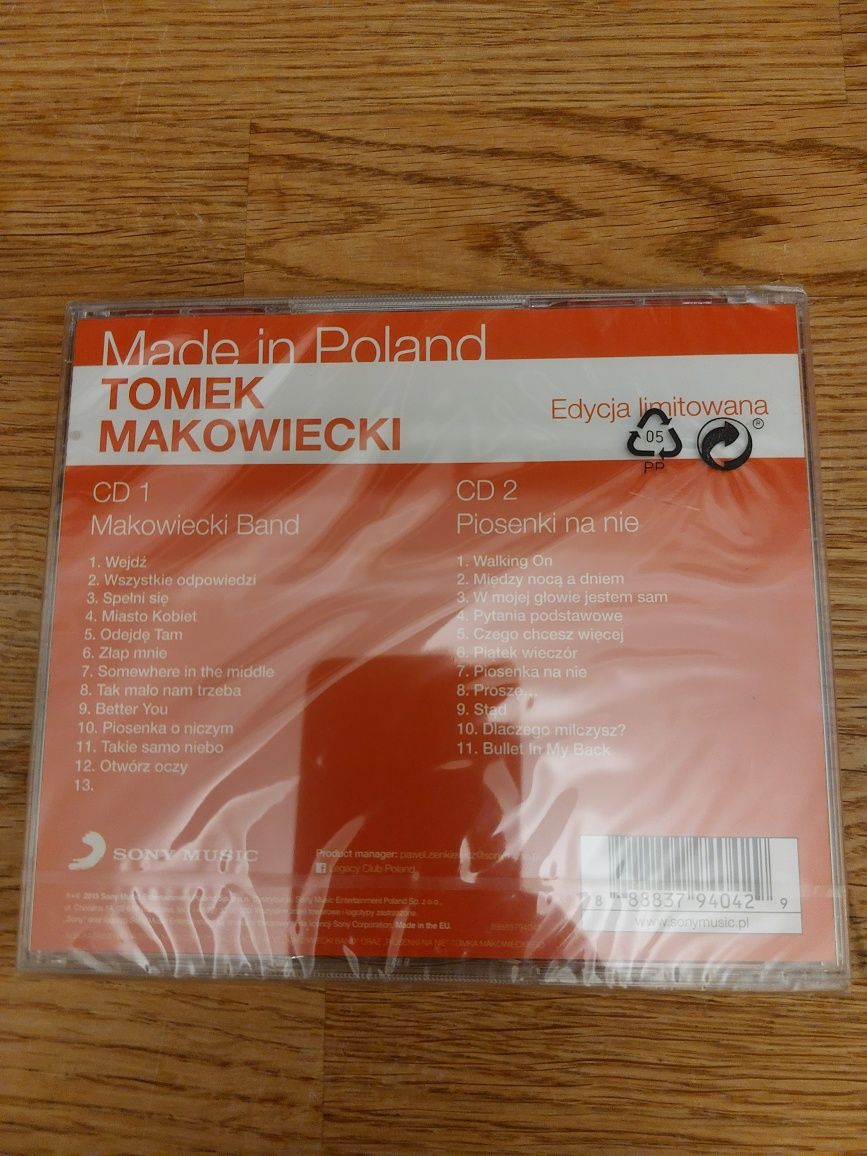 Tomek Makowiecki Piosenki na nie / Makowiecki Band 2CD Folia Unikat