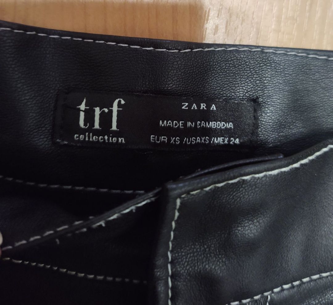 Кожаные джоггеры Zara колюты