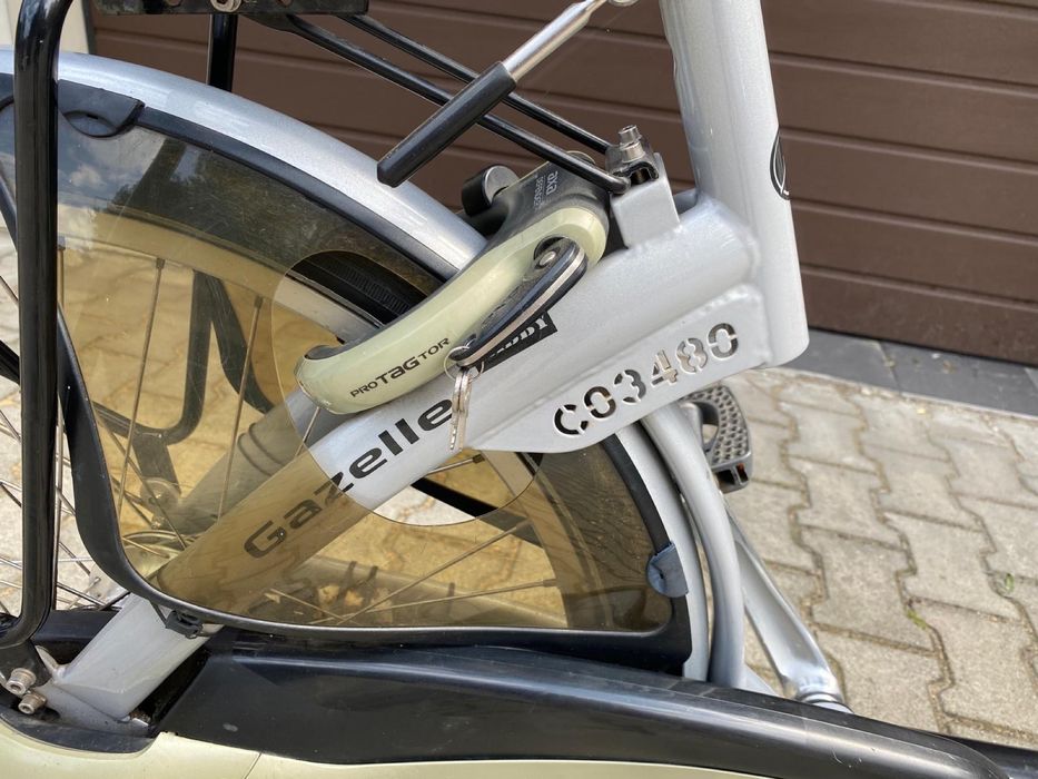 Rower towarowy Gazelle Cabby+osłona foliowa+adapter fotelika