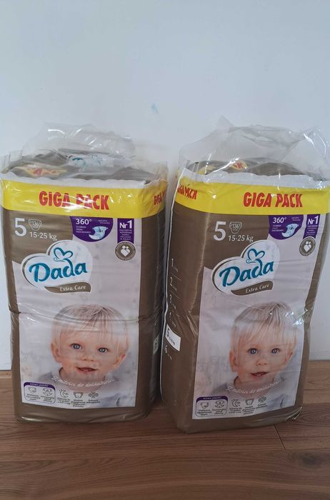 Dada extra care złote 5 pieluchy pieluszki pampersy giga pack 272 sztu