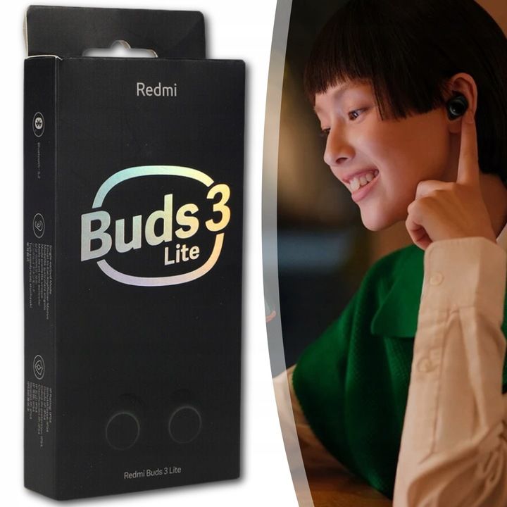 Słuchawki Douszne Xiaomi Redmi Buds 3 Lite Bluetooth Sportowe Do Biega