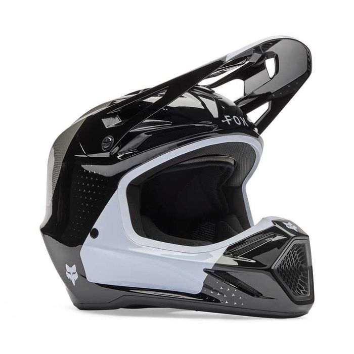 Kask motocrossowy enduro FOX V3 Tine Black włókno szklane L
