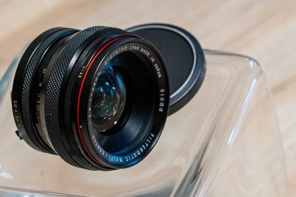 Sigma filtermatic 28mm f 2.8 mocowanie Minolta MD rokkor