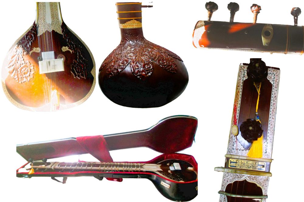 Sitar Ravi Shankar style, ful deco deluxe, de Monoj Kumar Sardar
