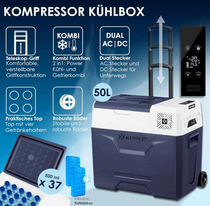 Lodówka kompresorowa 50l Lodówka turystyczna