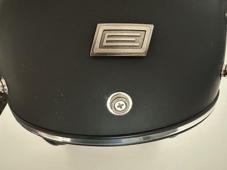 Capacete mota aberto ORIGINE preto + óculos removíveis