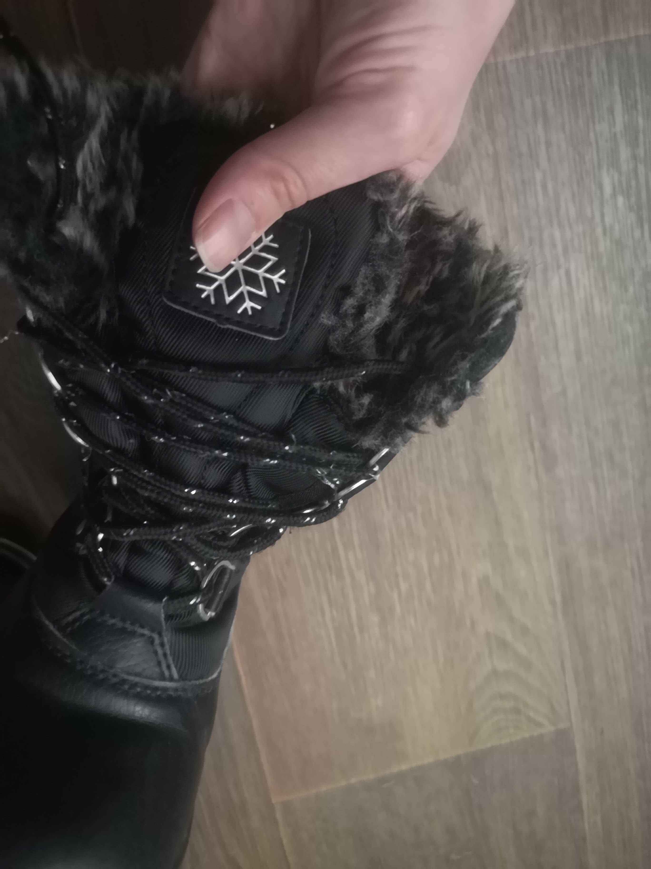 кожаные зимние сапоги ботинки на меху флисе din sko 27 рр 17,0 см