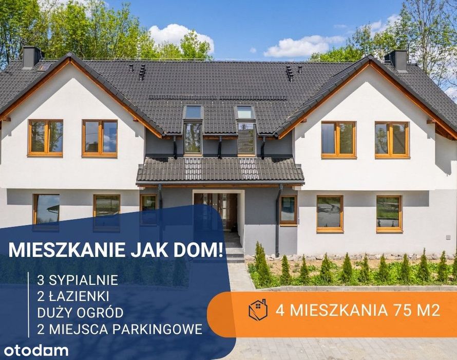 Mieszkanie jak dom | Dwupoziomowe | Duży ogród | Komfortowy układ
