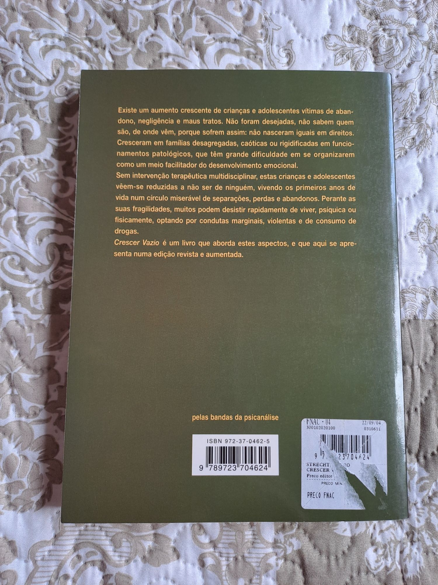 Livro "Crescer Vazio" de Pedro Strecht